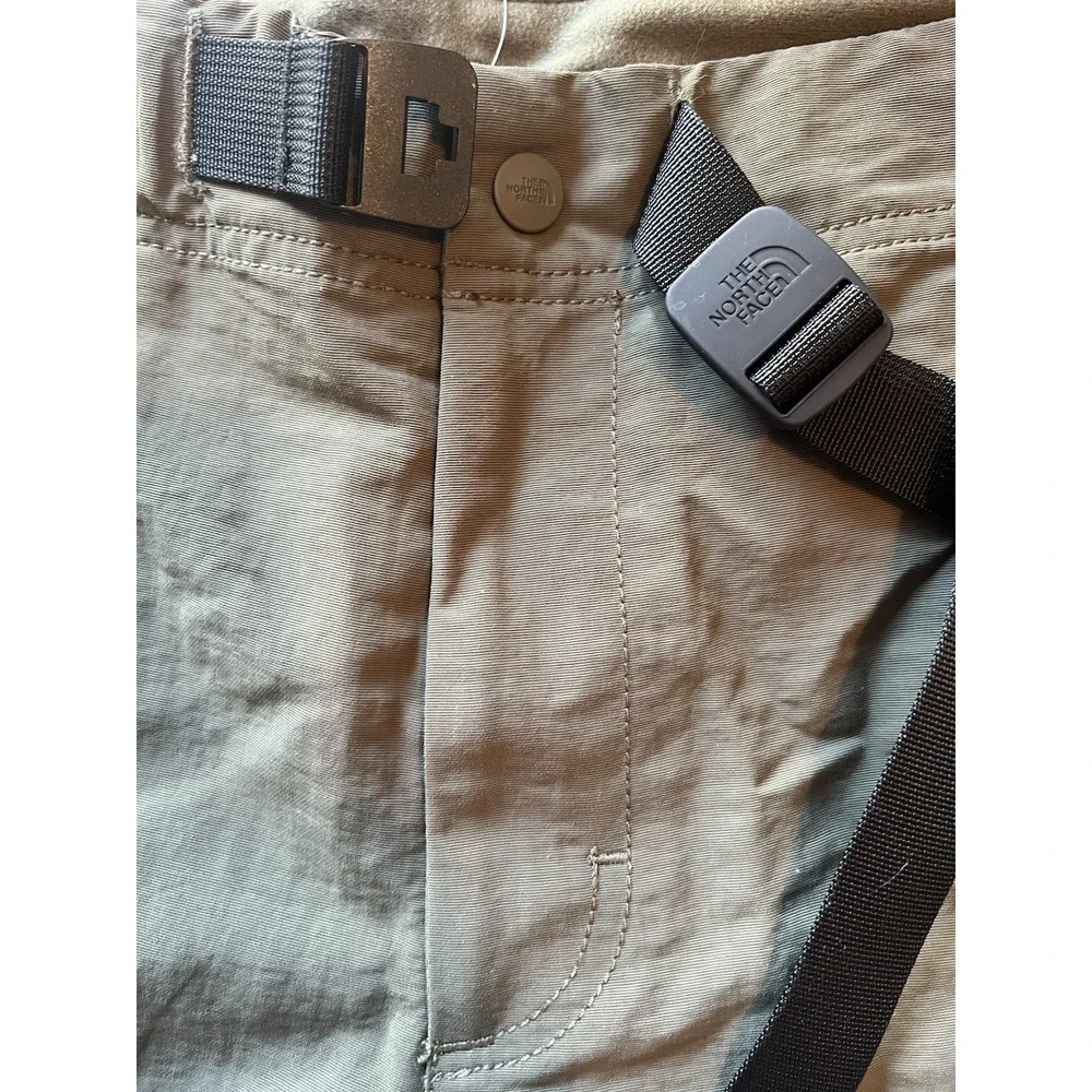 The North‎ Face Mens Shorts Paramount Trail Convertible Taupe Green Nylon Sz 30